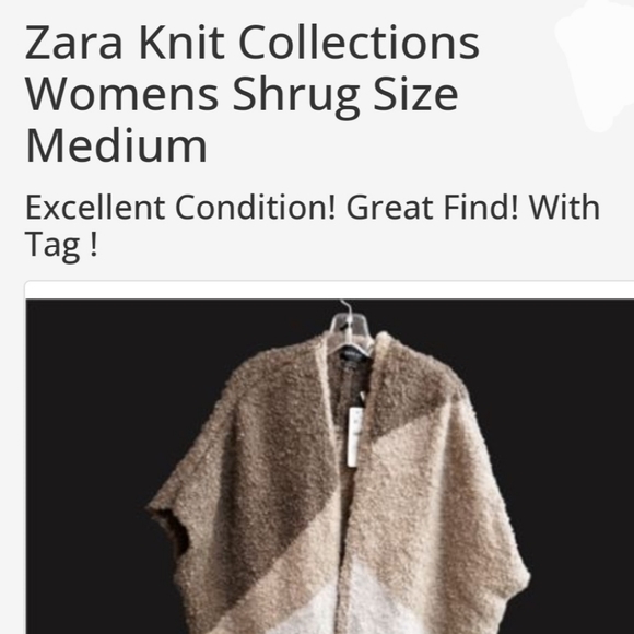 Zara Sweaters Zara Knit Collection Shrug Poshmark